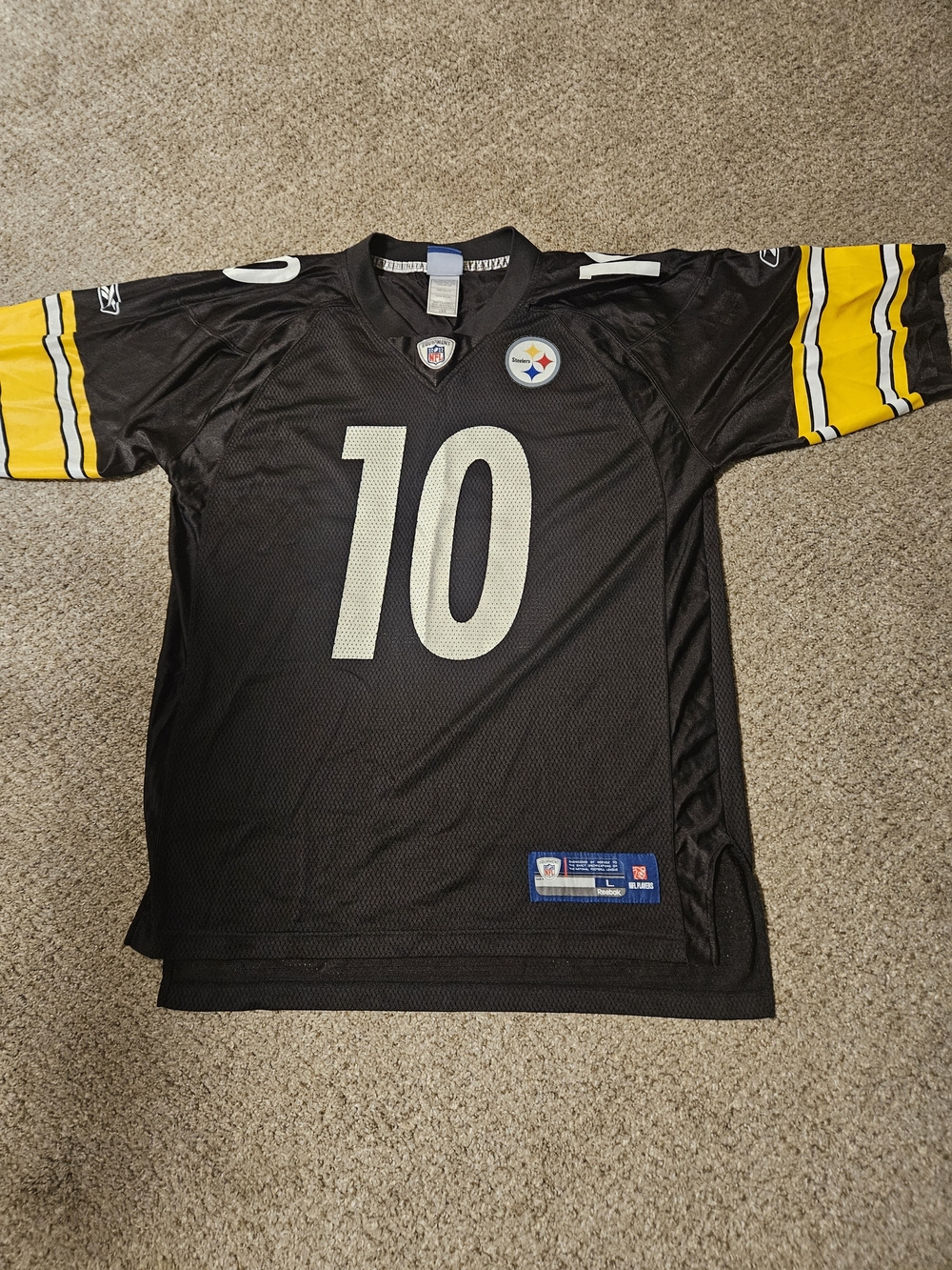 Men's Black NFL Reebok Jersey